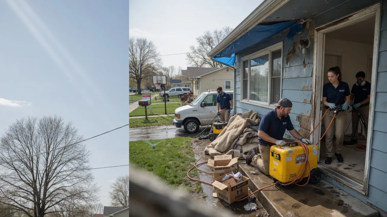 Basement Flood Cleanup in London, OH near me